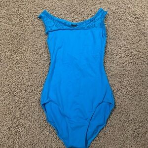 Blue ballet leotard